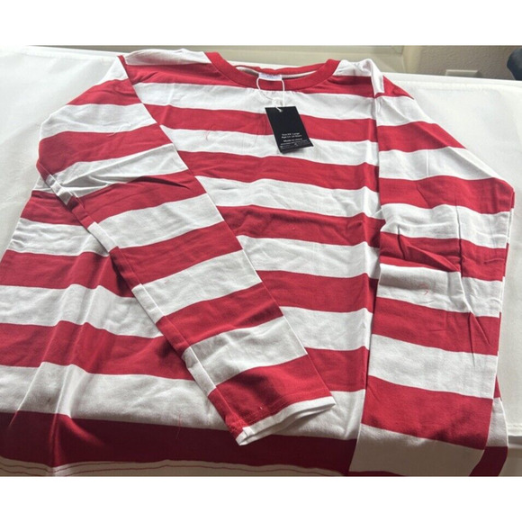 Spring&Gege Boy's Long Sleeve Striped Crew Neck T-Shirt Red - NWT! - Picture 3 of 9